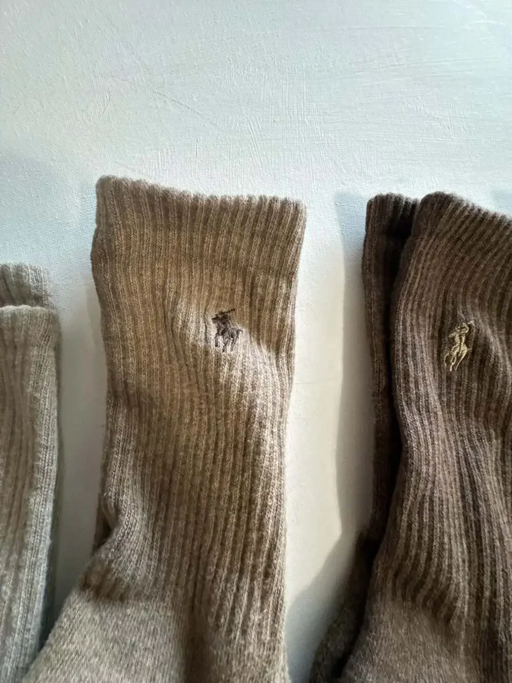 Polo Ralph Lauren Ribbed Crew Socks with Embroidered Pony Logo, 4-Pair Set
